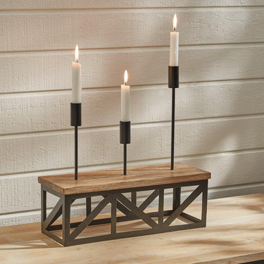 Urban Farmhouse Taper Centerpiece - Park Designs - The Fox Decor